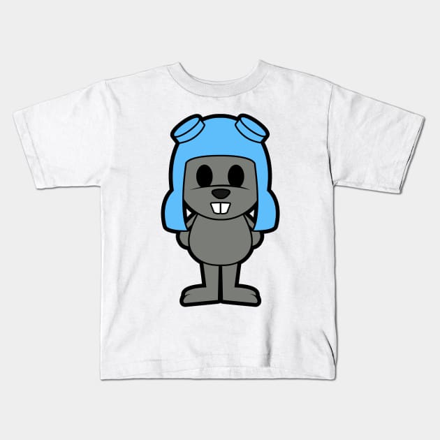 Rocky The Squirrel Kids T-Shirt by untitleddada